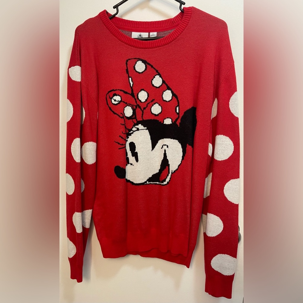 Disney Minnie Mouse women’s sweater L NWOT